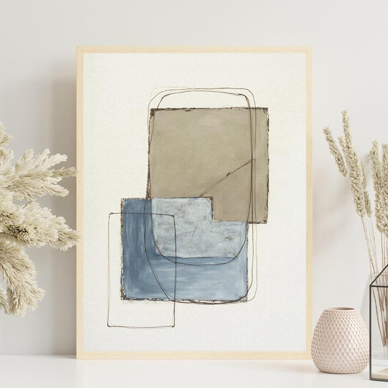 Minimalist Abstract Geometric Colors Posters and Prints Canvas Printing Modern Wall Art Picture for Living Room Home Decor Gifts