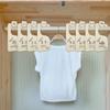 8Pcs Baby Closet Dividers Extra-Large Smooth Edge Wooden Double-Sided Baby Clothes Size Hanger Organizers