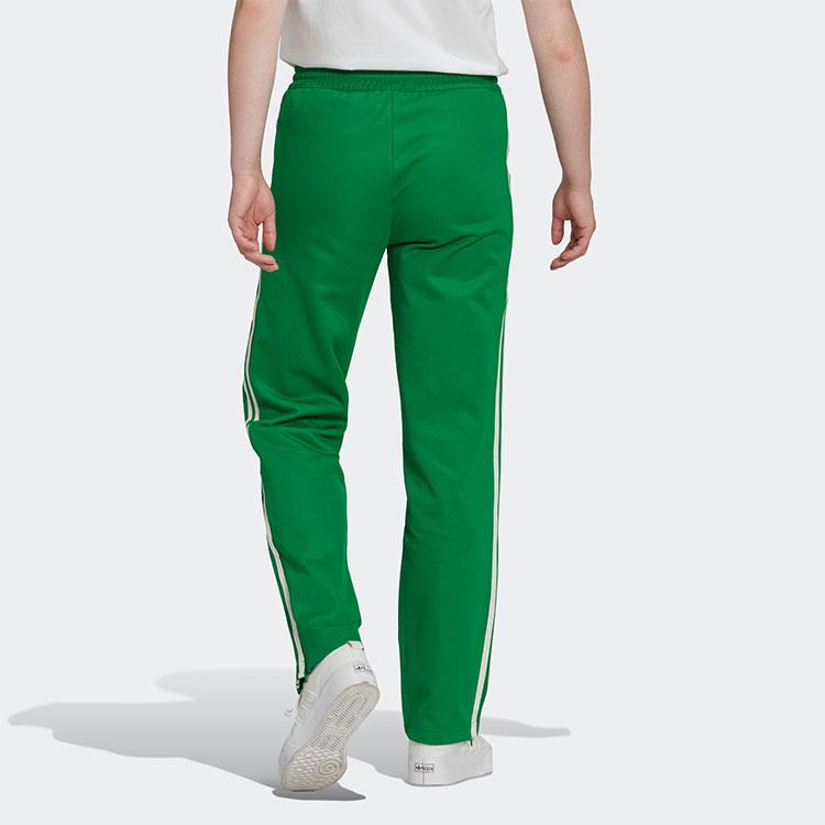 adidas Оригинальные спортивные и богатые спортивные брюки в стиле ретро с однотонным эластичным логотипом, прямые женские спортивные штаны, зеленые IB2154