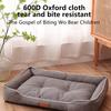 Водонепроницаемая кровать для собак 600D Oxford, кровати для домашних собак на все времена года, утолщенный наполнитель из полипропилена и хлопка, устойчивый к укусам, коврик для домашних животных, аксессуары для собак