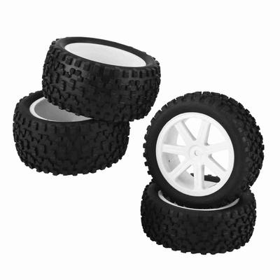 4 шт. 1/10 RC Truck резиновые шины колеса шины для ZD Racing Buggy Crawler Car белые