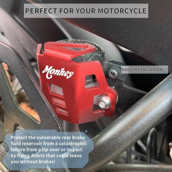 Rear Brake Fluid Oil Reservoir Cover Guard For Honda Monkey 125 125M 125MA +