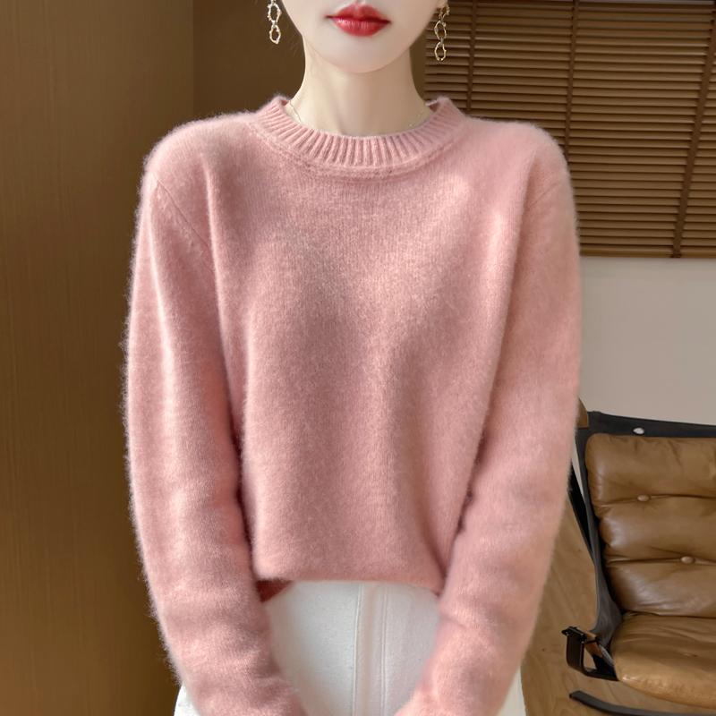 Женский кашемировый свитер Qinghe Cashmere 30% кашемир 70% шерсть Осень и Зима Пуловер Теплый и Модный