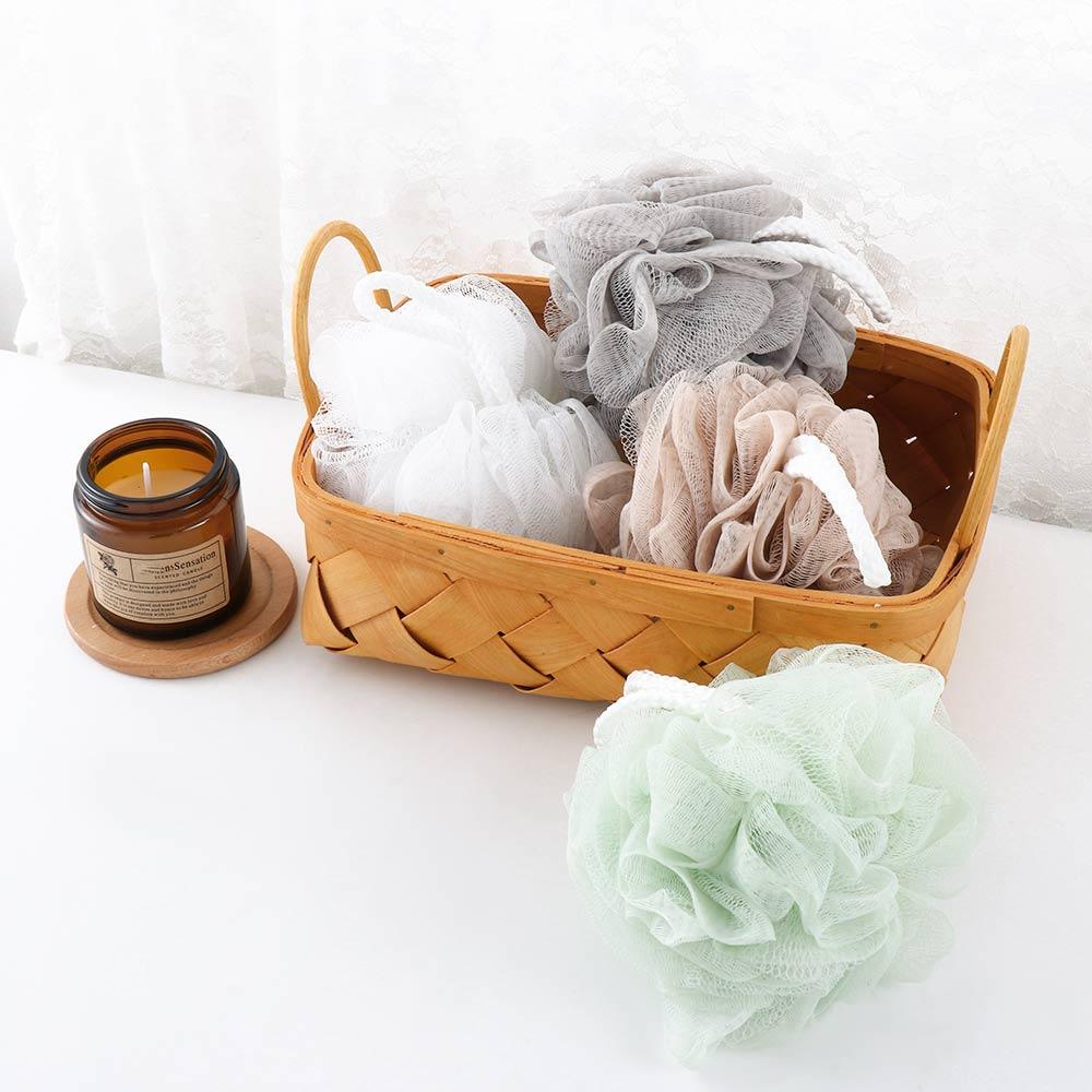 Body Bathroom Supplies Simple Design Back Scrubber Bath Flower Bath Ball Shower Brush Mesh Sponge