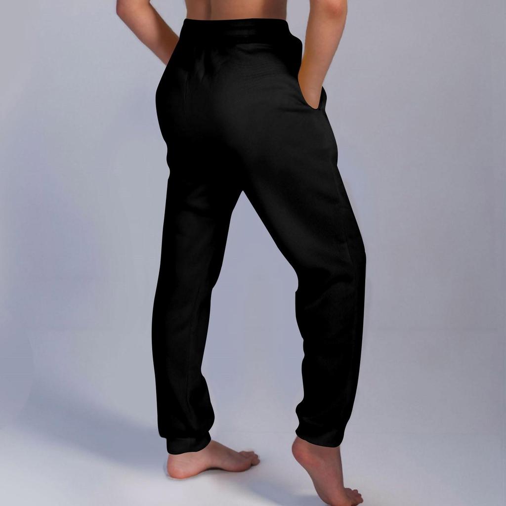 Women's Casual Pants High-waisted Belted Jogging Pants With Pockets