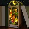 3D Puzzle Booknook Miniature Kit Assembled Doll House Desktop Decoration Bookshelf Insert Model