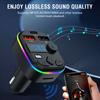 Автомобильный MP3-плеер с поддержкой Bluetooth 5.3, TF-карты, USB-накопителя, зарядное устройство для телефона, MP3-плеер громкой связи, радио, адаптер MP3-плеера