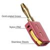 4mm No Solder Wire Connector High Current 32A Banana Plug Electrical Test Block Power Testing Instrument Plug Musical Speaker
