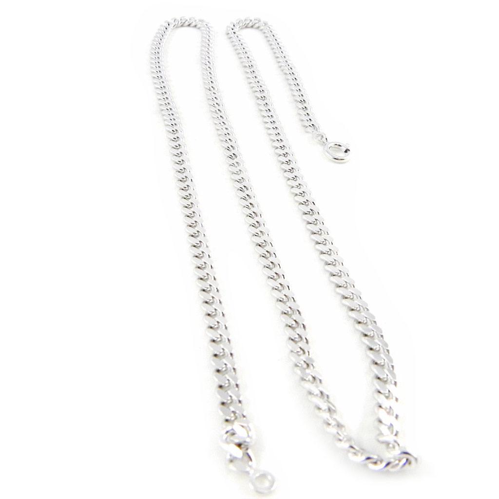 Altesse [H3154] - Серебряное колье 'Maille Gourmette' 55 см 3,5 мм