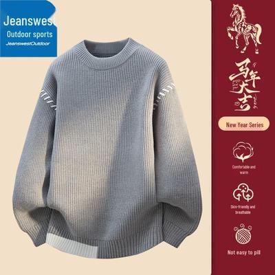 Мужской теплый вязаный пуловер Jeanswest