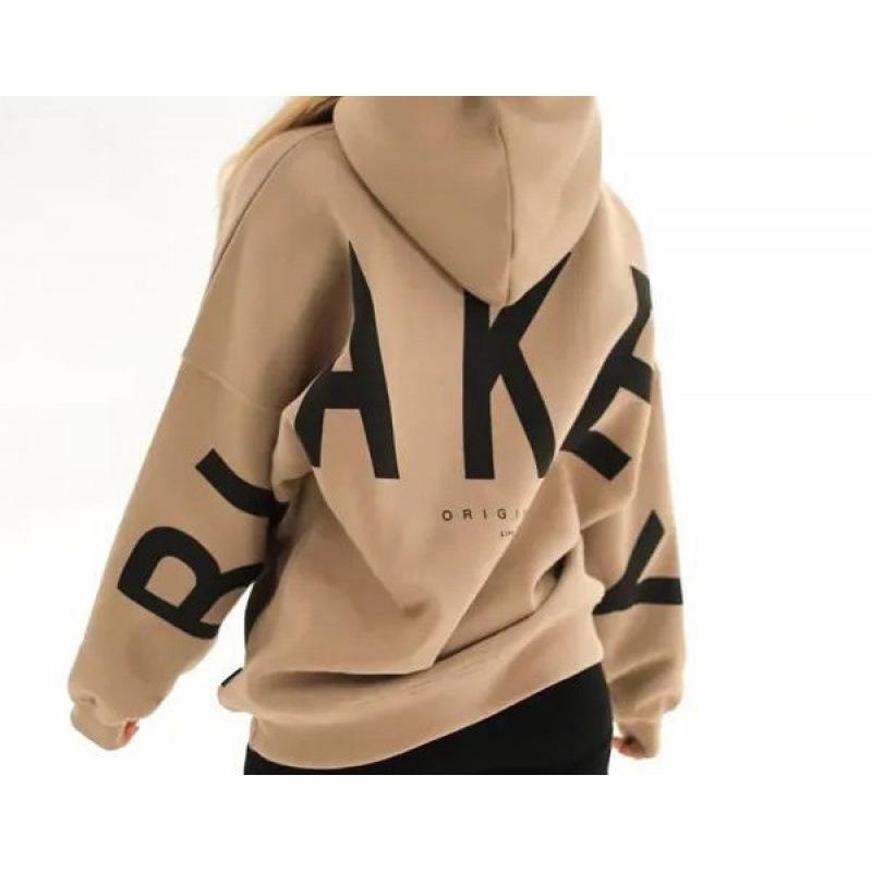 2025 Europe Cross TK Plus Unisex Velvet Cotton Hoodie - Versatile Autumn, Large Letter Print