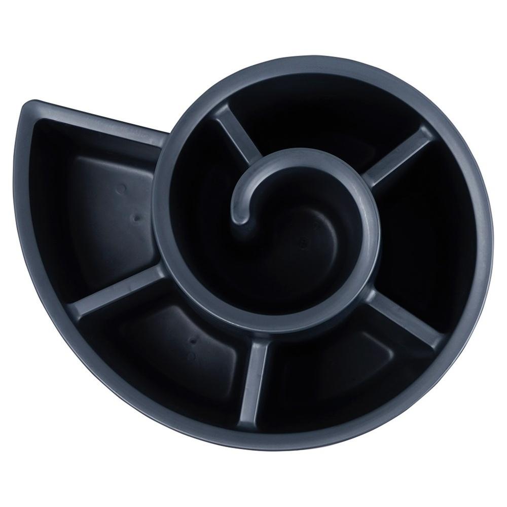 Black spiral plastic garden flower stand 53x43.5x32.5 cm