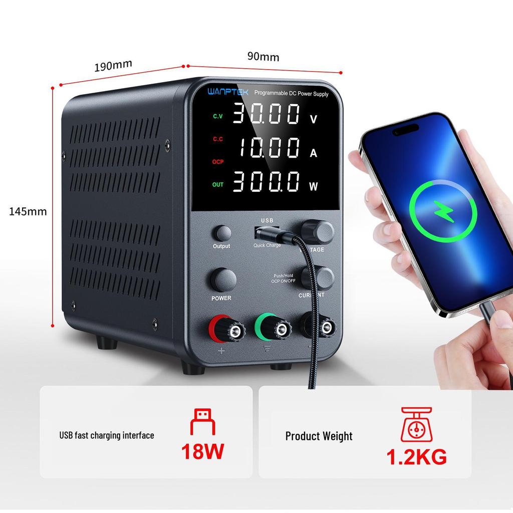 Gucesh W605H Adjustable 60V 5A DC Power Supply for Mobile and Tablet Repair