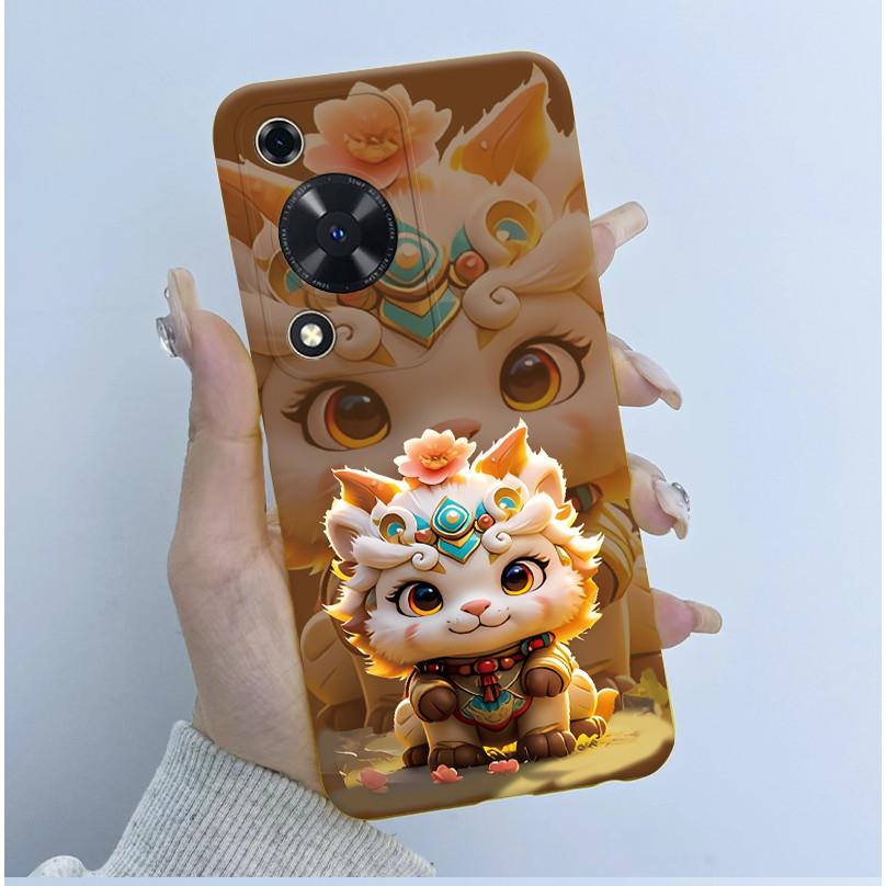 Чехол для телефона Huawei Nova Y72 Чехлы 6,75" Милый Чехол-Панда Астронавт Для Huawei Enjoy 70 NovaY72 MGA-LX3 Мягкий Силиконовый Корпус