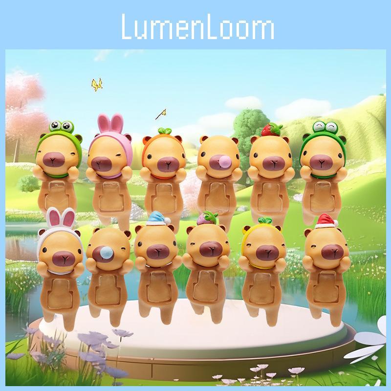 Frog Cartoon Cute Rabbit Headband Sleeping Cap Capybara Model Figurine Ornament