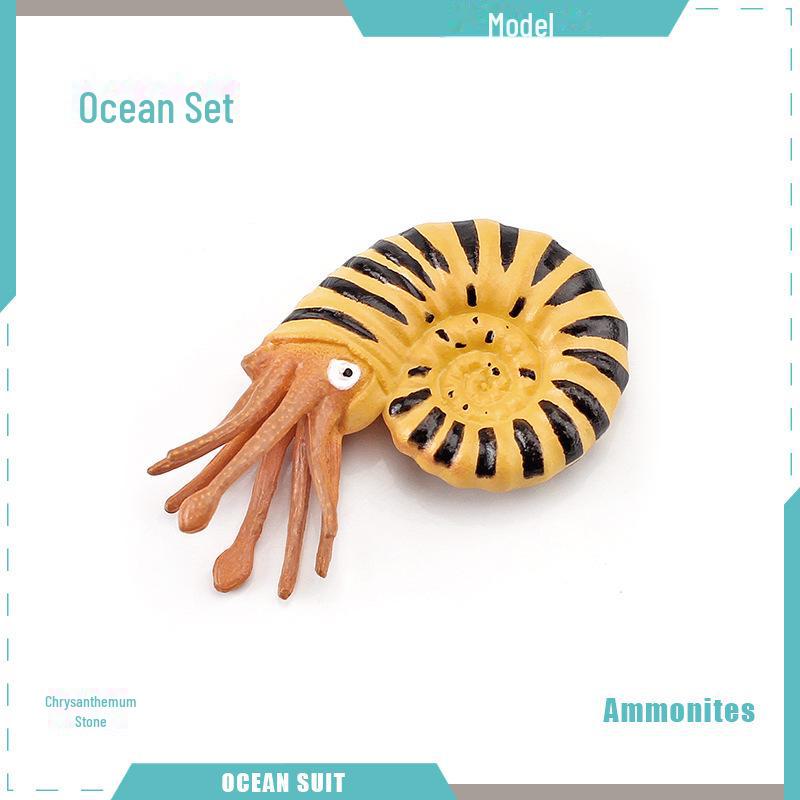 Набор моделей морских животных: Акула, черепаха, дельфин, кит, пингвин, краб и существа морского дна