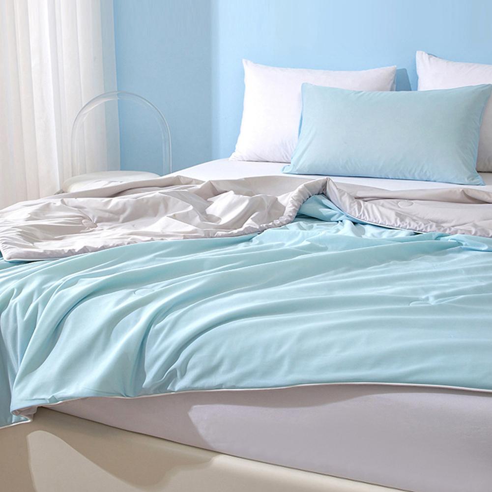 Охлаждающее одеяло однотонное кондиционерное одеяло дышащее двустороннее диванное прохладное одеяло высокое качество летнее ледяное одеяло