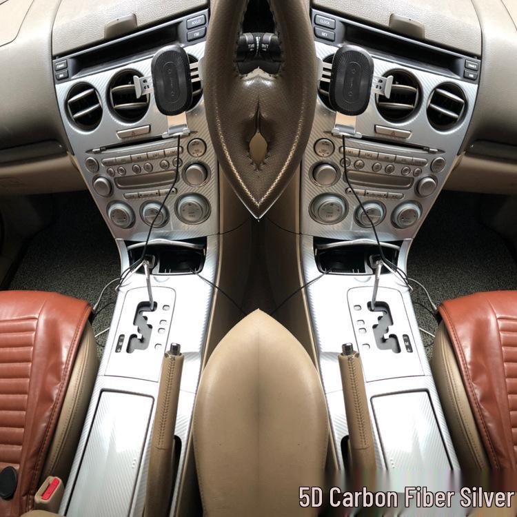 Наклейки для отделки салона Mazda 6 (2003-2015 гг.) - Декоративная пленка на рычаг переключения передач центральной консоли