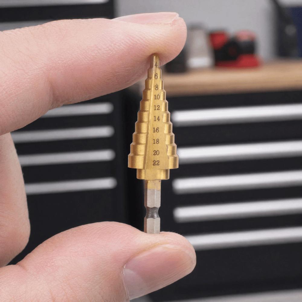 Hex Shank Step Drill Bit High Speed Steel Power Tools Durable Cone Bits Metal