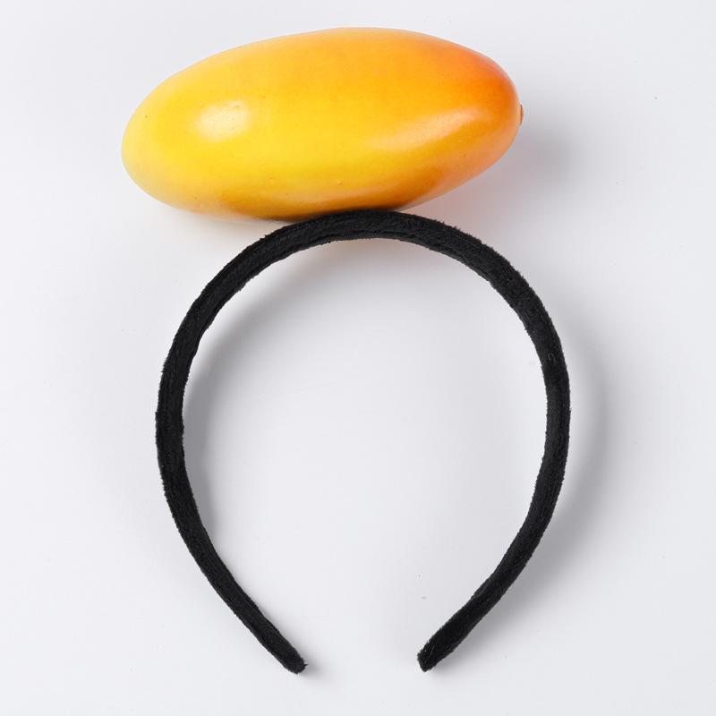 Креативные 3D-ободки для волос с овощами: Аксессуары для волос из моркови, перца, баклажана и зеленых овощей для женщин