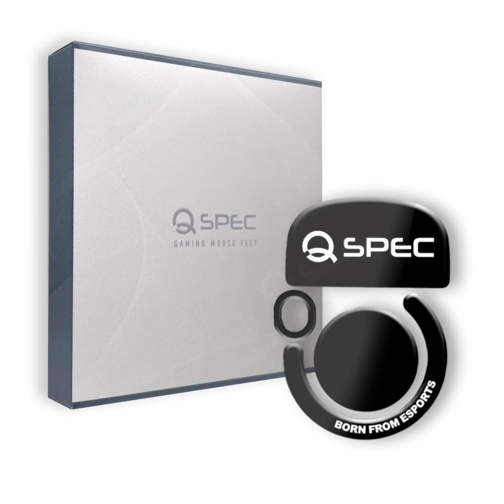 QSPEC Mouse Sole Professional Gaming G PRO Gaming Mouse Wireless GPRO Super Round Edge Processing G PRO X (For SUPERLIGHT, FUJI_BLACK (Glass