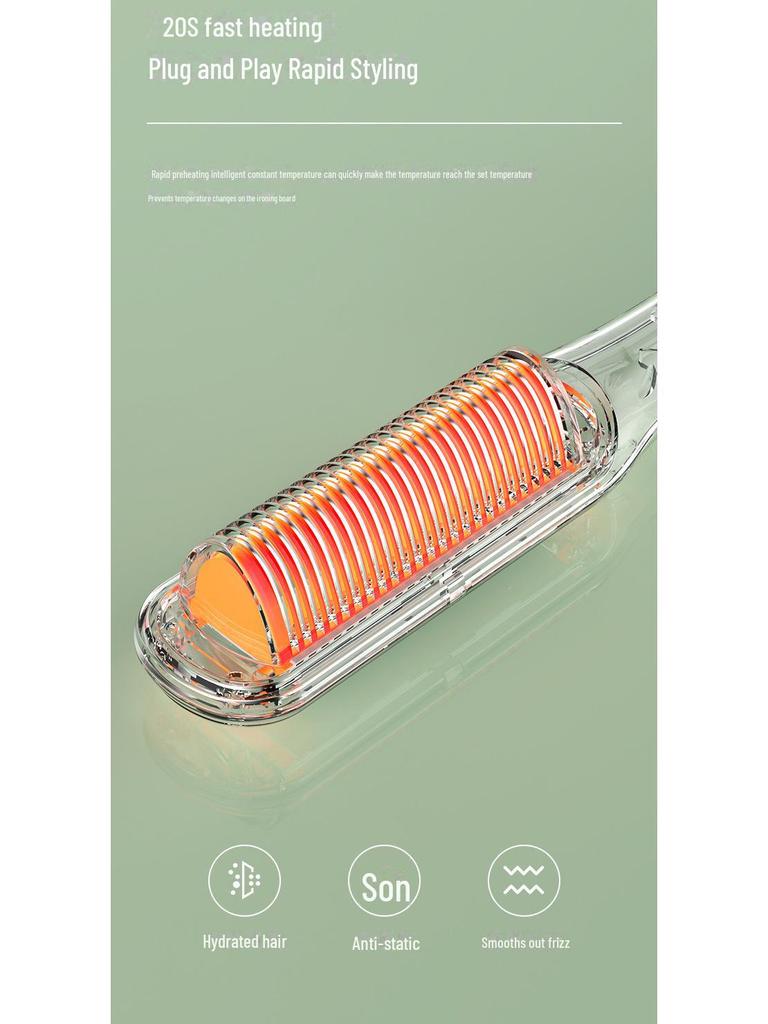 Расческа и щипцы для завивки волос с двойным действием и отрицательными ионами - Ленивая плойка для выпрямления и завивки волос