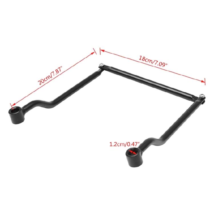 Motorcycle Universal Black Chrome Saddlebag Saddle Bag Support Bars MountBracket