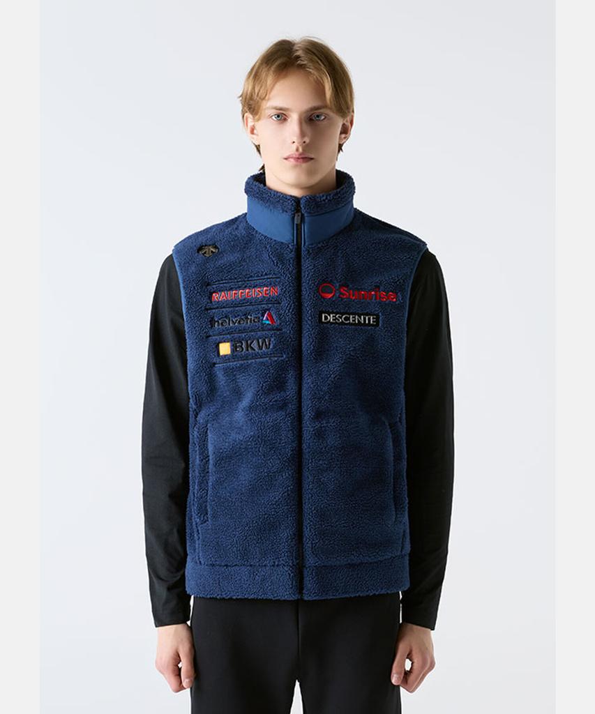 Жилет Sherpa Fleece Descente Swiss Ski Темно-синий (Sq423Sveo2)