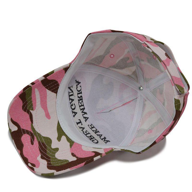Make Great America Again Donald Trump Hat Digital Camoflage Cap Jungle Pink