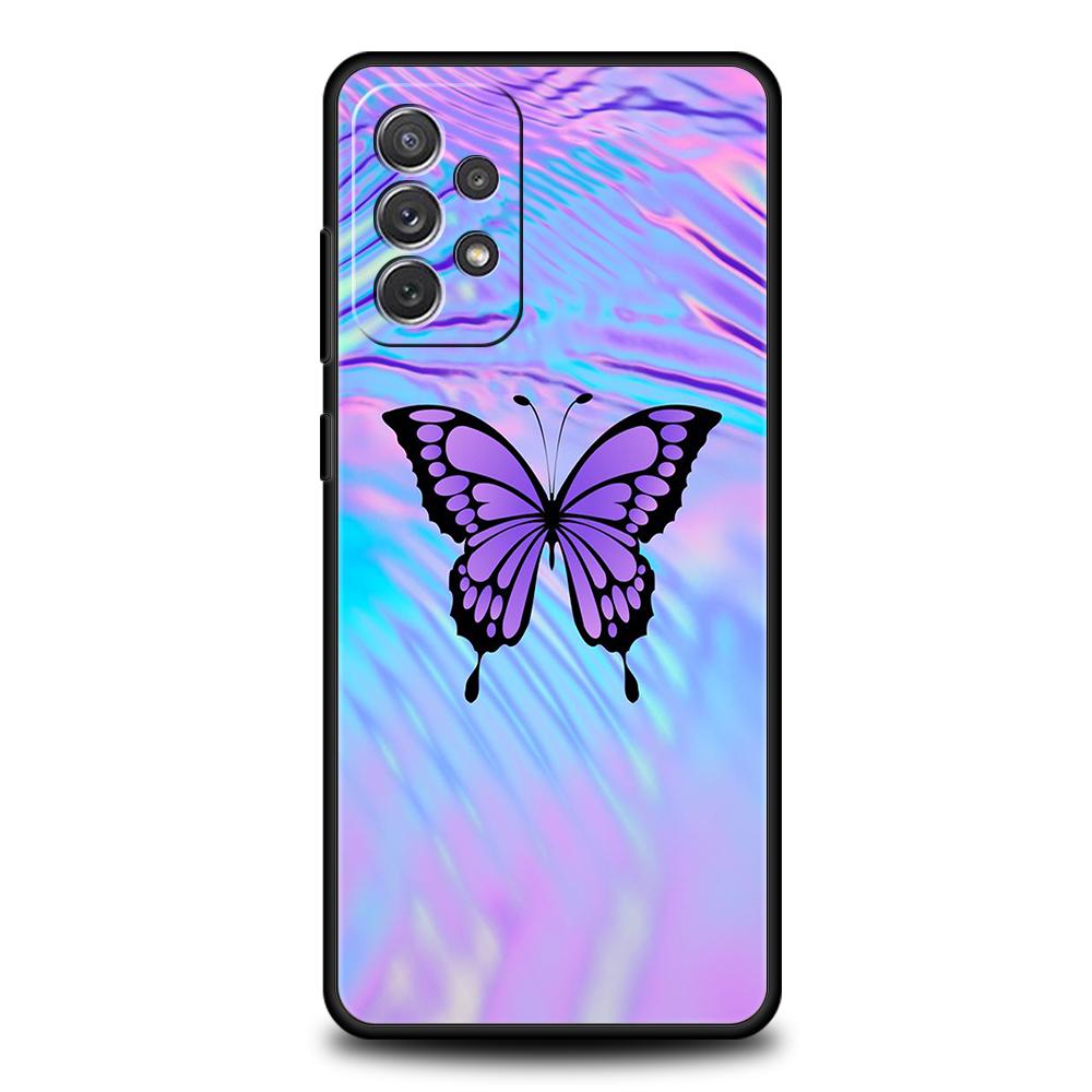 Чехол-бабочка с кристаллами для Samsung A24 A12 A14 A32 A50 A70 A20E A20S A10 A10S A22 A30 A40 A34 A54 A42 A52 5G A02S A04s A72