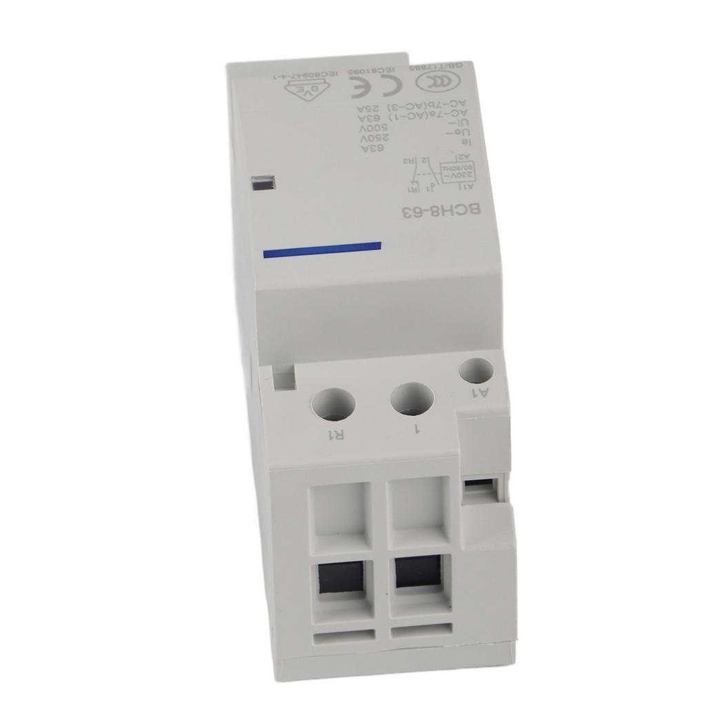 2P 63A Household AC Contactor DIN Rail Mount 1NO 1NC (220V230V)
