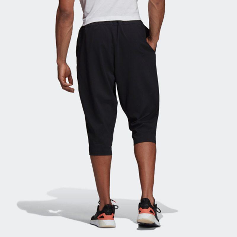 adidas Мужские вязаные спортивные штаны черные тонкие зауженные DQ3107