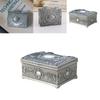 Exquisite Small Jewelry Storage Box With Rose Design For Rings Earrings And Necklaces