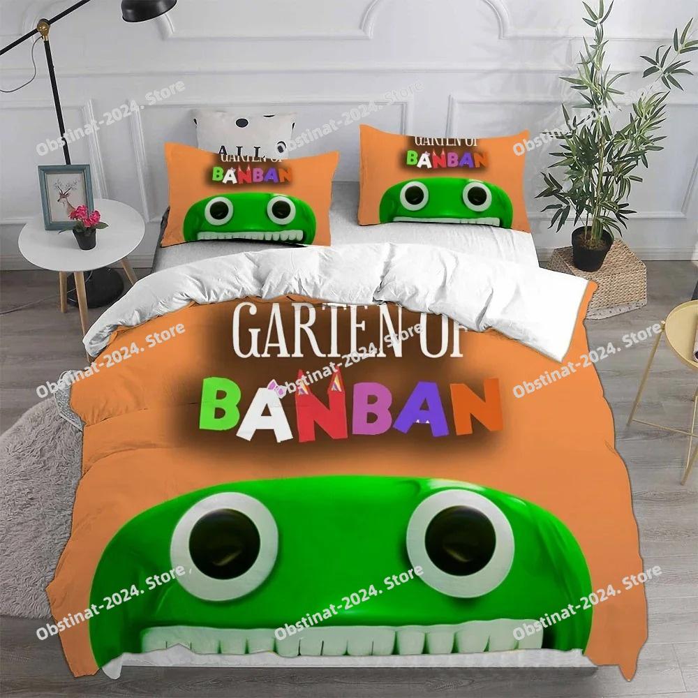 3D Печатные Игровые Постельные Принадлежности Garten of Banban Комплект Одеяло Покрывало Пододеяльник Наволочка 3 Предмета Детский Взрослый Размер