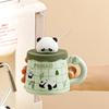 Cute Panda Series Ceramic Cup Bowl Creative Water Cup Souvenir Panda Mug with Lid Coffee Cup Gift