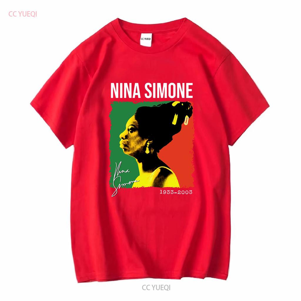Hot Nina Simone Shirt Black History Month For Fans Unisex S 5xl T 1cm1071 Long Or Short Sleeves Vintage Washed Graphic Streetwear