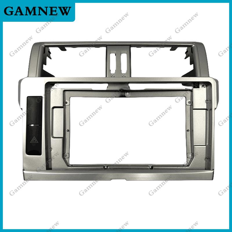 10.1 inch Car Frame Fascia Adapter Canbus Box Decoder Android Radio Dash Fitting Panel Kit For Toyota Prado 2013-2017