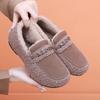 Women’s Winter Warm Soft Slippers Shoes Memory Foam Lightweight House Shoes Cozy Loafer with Fleece Lining Indoor Outdoor Walking Shoes for Women