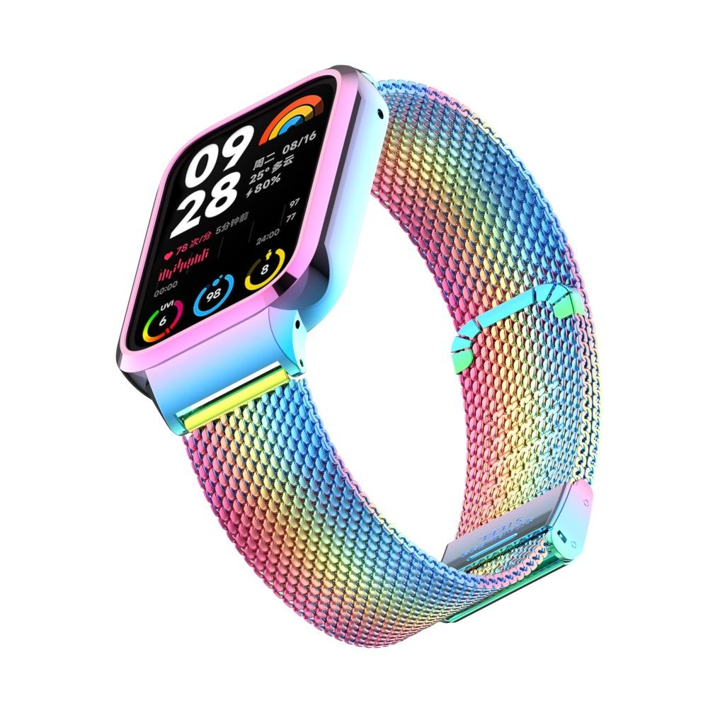 Металлический ремешок для Xiaomi Mi Band 8 pro, браслет для Xiomi Mi Band 8pro, металлический ремешок для часов, защитный чехол из нержавеющей стали