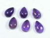 20Cts. Натуральный аметист грушевидный кристалл кабошон драгоценный камень 06 шт. лот 08X12MM RQ-1776