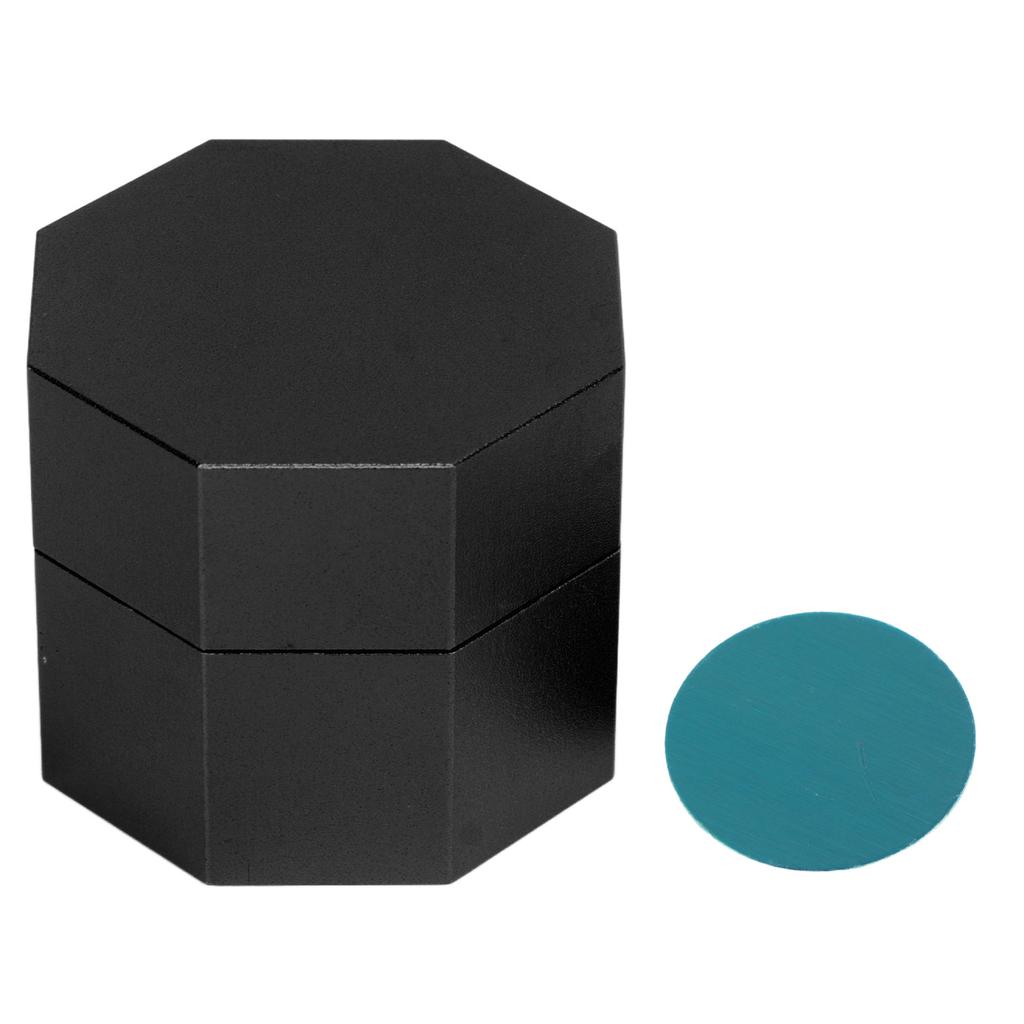 Cue Chalk Box Holder Aluminium Alloy Octagonal   Billiard Chalk Case for Billiards Accessory