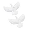 Christmas Bird Ornaments Artificial White Peace Bird Hanging Decoration for Xmas Tree Wreath Holiday Party Decor