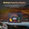 P16 Автомобильный HUD OBD2 ЖК-дисплей Head Up Display Спидометр км/ч, миль/ч Тахометр Температура ОЖ Расход топлива Давление Турбины