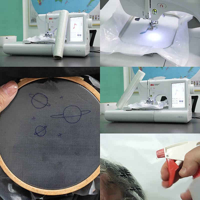 Стабилизатор машинной вышивки Водорастворимая пленка для вышивки 11,8 дюймов * 10 ярдов