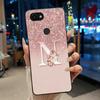 Shiny Starry Sky A-Z Letter Phone Case For Google Pixel 3a Soft Silicone Black Case For Google Pixel 3a XL Anti-scratch Casing