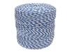 Braided wire for electric charger 3mm, 2x0.20mm Cu, 4x0.20mm SS white-blue 400m, Royal Farm
