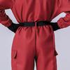1 Set Jumpsuit with Belt And Gloves for Adults And Children Loose Pockets Zipper Closure One-piece Outfit Cartoon Cosplay Costume