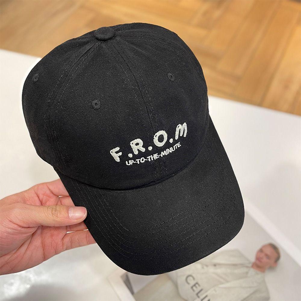 Embroidered Sun Hat Show Face Small Duck Tongue Cap Fashion Baseball Hat