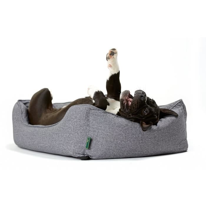 Panier pour Chien - Hunter - Boston - Gris - Taille M - Dimensions 85x65x24 cm