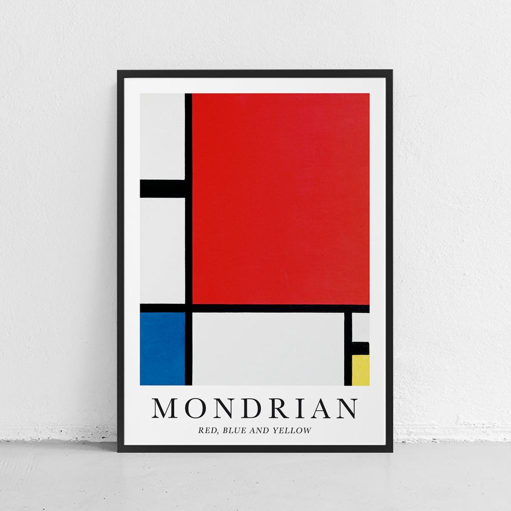 Plakat mondrian obrazy reprodukcje